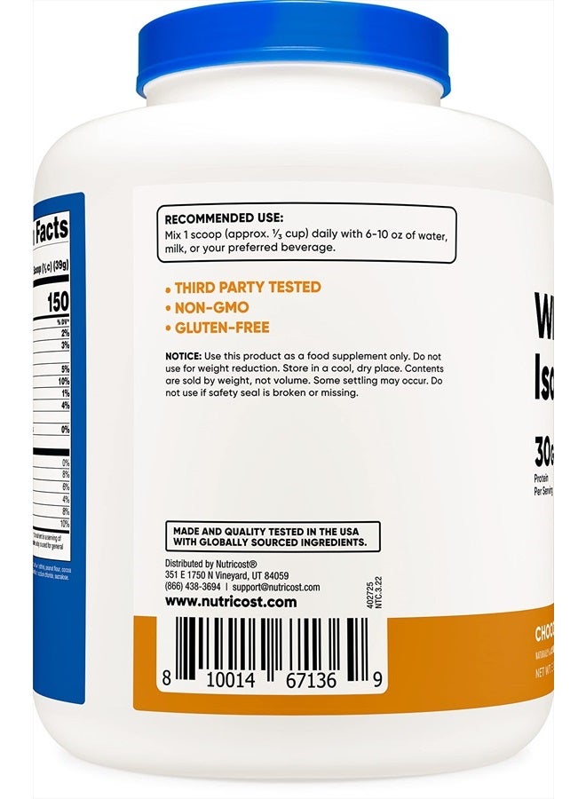 Nutricost عزل بروتين مصل اللبن (زبدة الفول السوداني بالشوكولاتة، 5 أرطال) مسحوق بروتين - Image 3