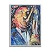 Stupell Industries Stupell Industries Expressive Jazz Saxophone Contemporary Musician Portrait, Designed by Allayn Stevens Gray Framed  - Image 2