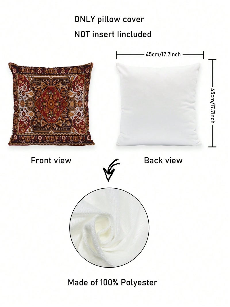 زينة رمضان طقم أغطية وسائد 2 قطع مقاس 45 × 45 سم بتصميم شرقي تقليدي - Image 4