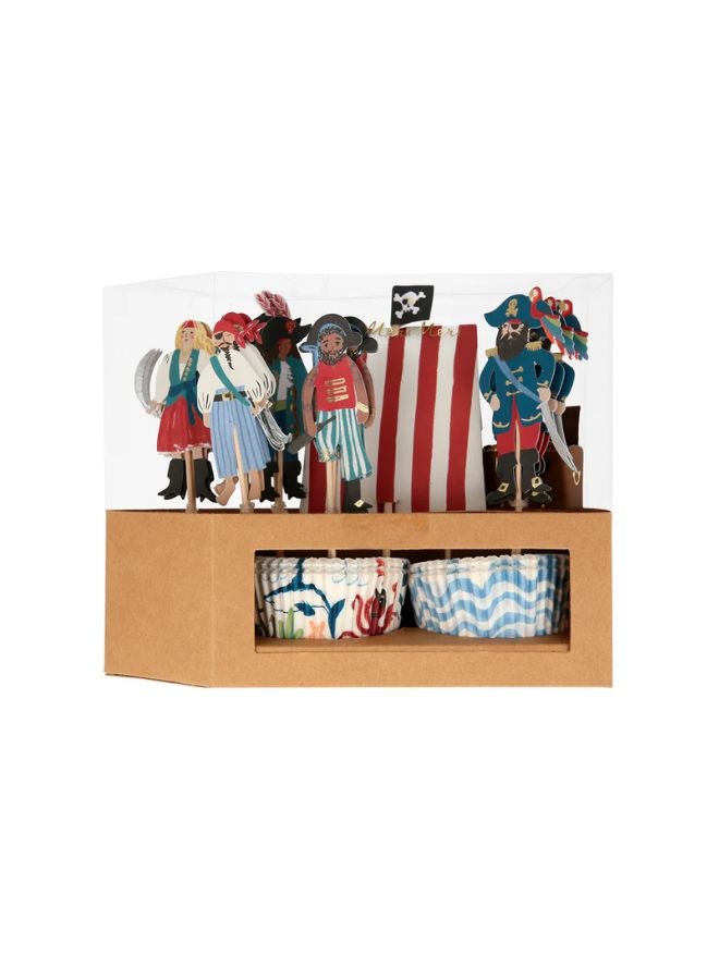 Meri Meri Pirate Ship Cupcake Kit - Image 1