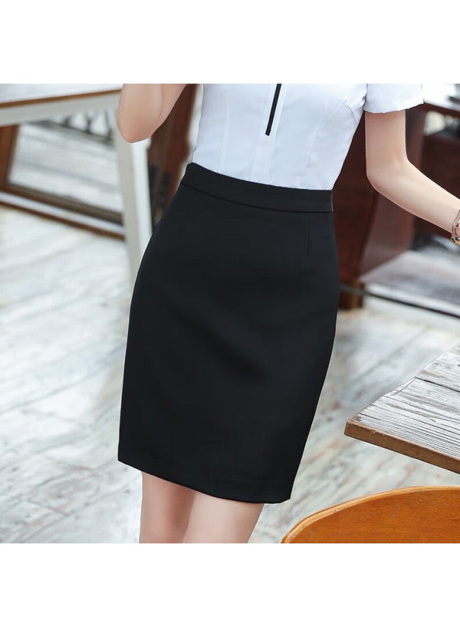 Teluoman Professional Skirt Half Skirt Women's Hip-wrapped Short Skirt Suit Skirt Work Skirt Western Skirt Formal Skirt - Image 4