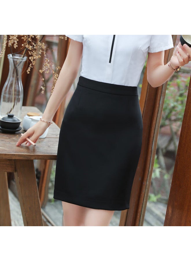 Teluoman Professional Skirt Half Skirt Women's Hip-wrapped Short Skirt Suit Skirt Work Skirt Western Skirt Formal Skirt - Image 5