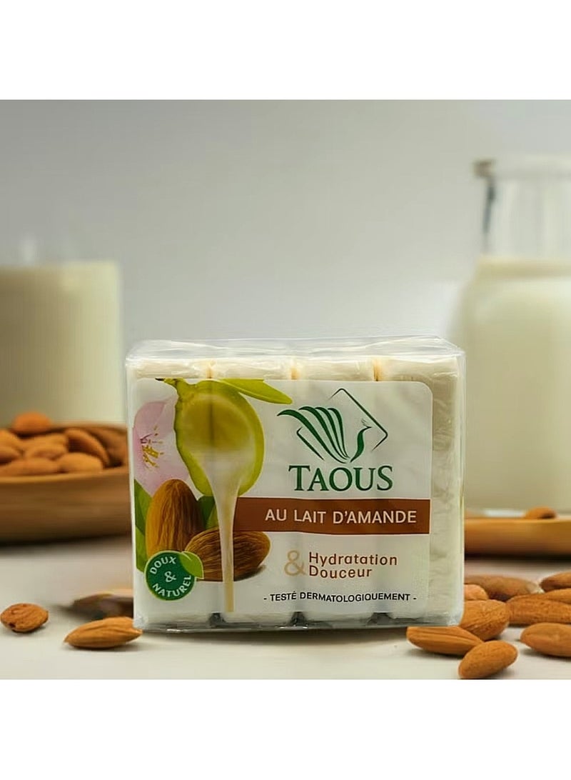 Taous Soap with Almond Milk 4*120g - Image 2