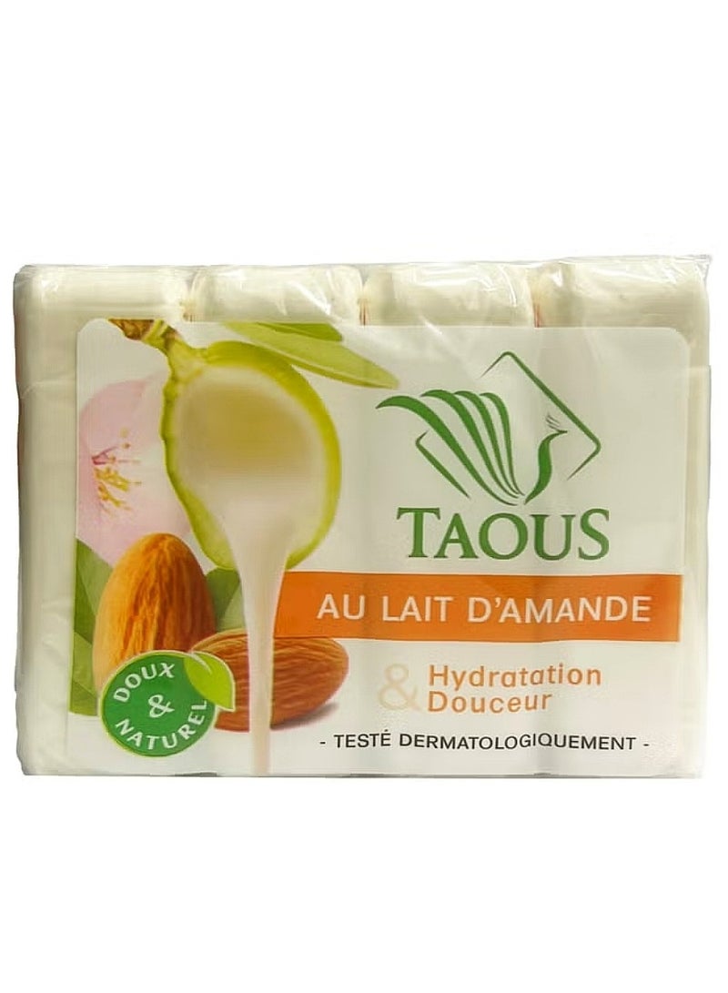 Taous Soap with Almond Milk 4*120g - Image 1
