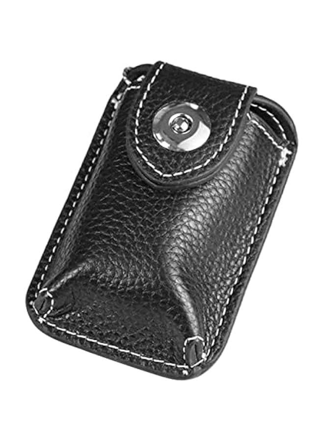 Generic car key keychains car keys keychain remote key fob key fob holder key pouch key fob case key covers car key protector key fob cover for car keys leather car key case belt  - Image 1