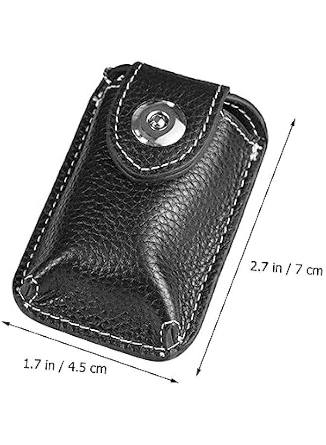 Generic car key keychains car keys keychain remote key fob key fob holder key pouch key fob case key covers car key protector key fob cover for car keys leather car key case belt  - Image 4