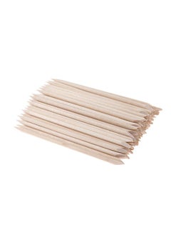 NIBEMINENT 1000-Piece Nail Wipe And Cuticle Stick Set White/Brown  - Image 3
