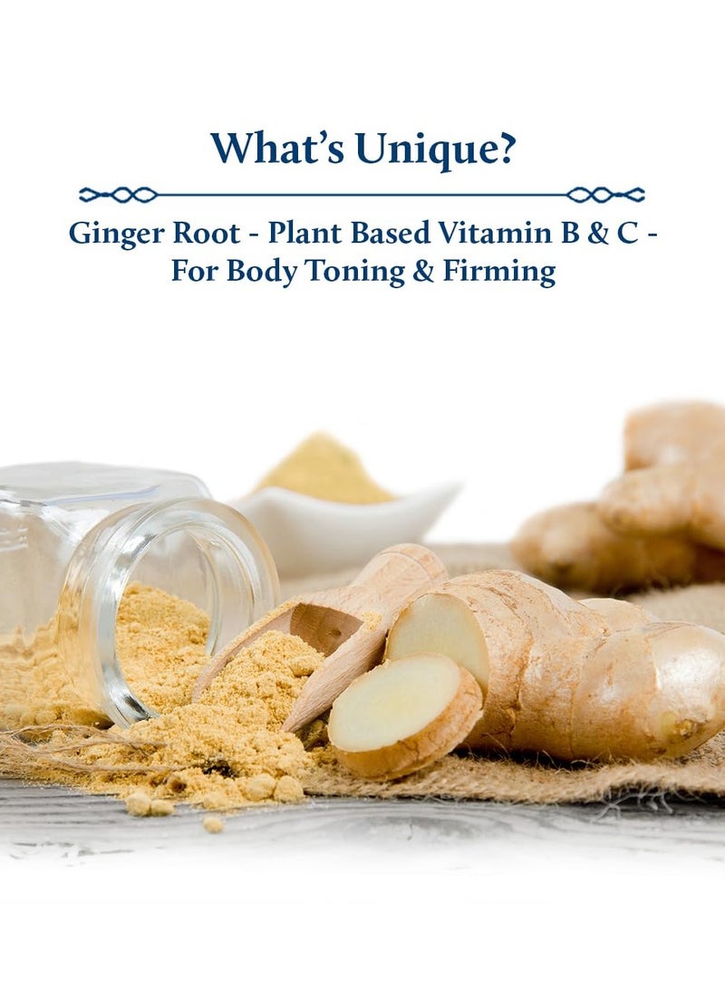 Blue Nectar Ginger Oil Anti Cellulite Body Massage Oil for Skin Tightening Toning and Hydration Authentic Ginger Root Massage Oil with Plant Based Vitamin B and C for Women and Men (11 Herbs 100ml) - Image 3