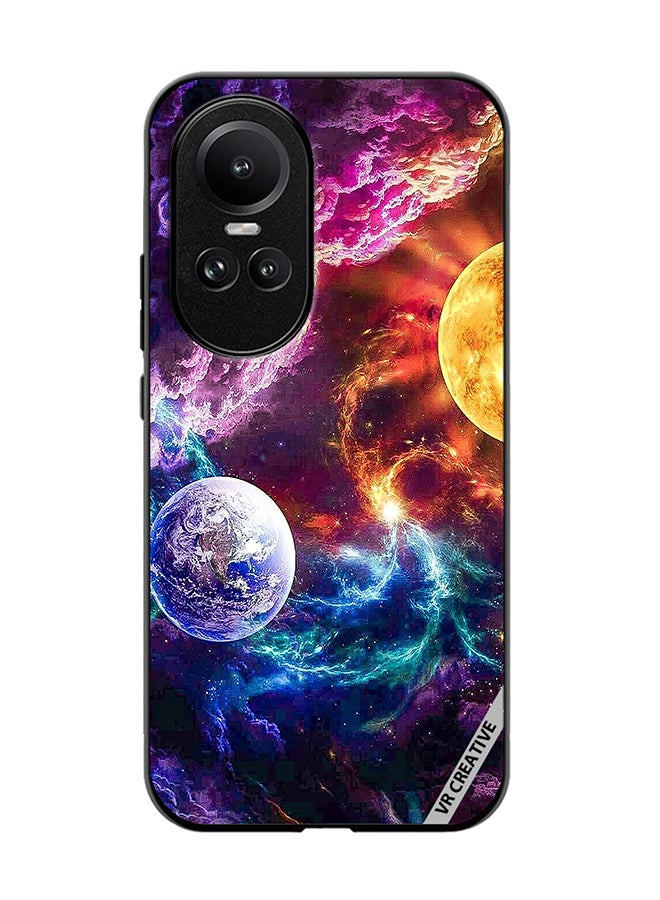 VR CREATIVE Protective Case Cover For Oppo Reno 10 Pro Beautiful Galaxy Design Multicolour - Image 1