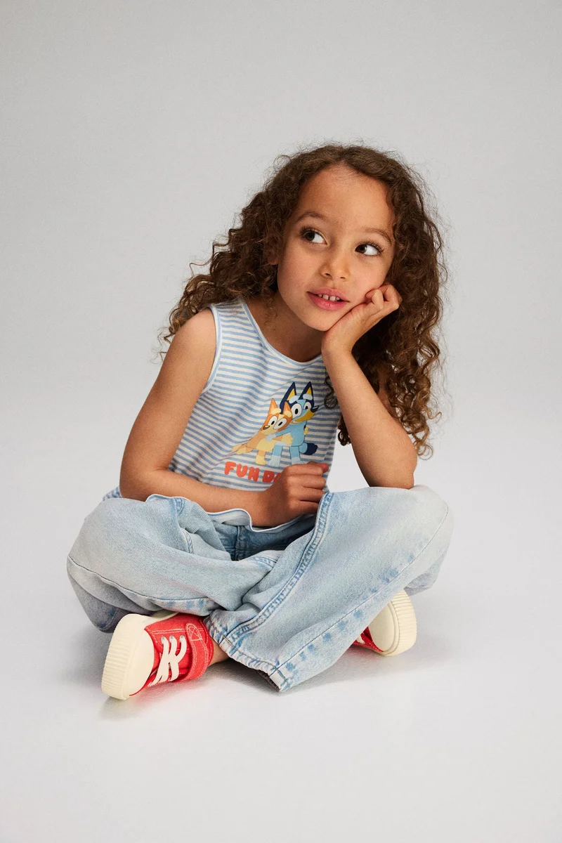 H&M Print-motif peplum top