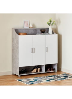 Capri Emotion 26-Pair Shoe Cabinet With 3 Doors 39.4x123x120 cm