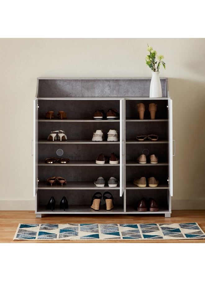 Home Box - Capri Emotion 26-Pair Shoe Cabinet With 3 Doors 39.4x123x120 cm - Image 1