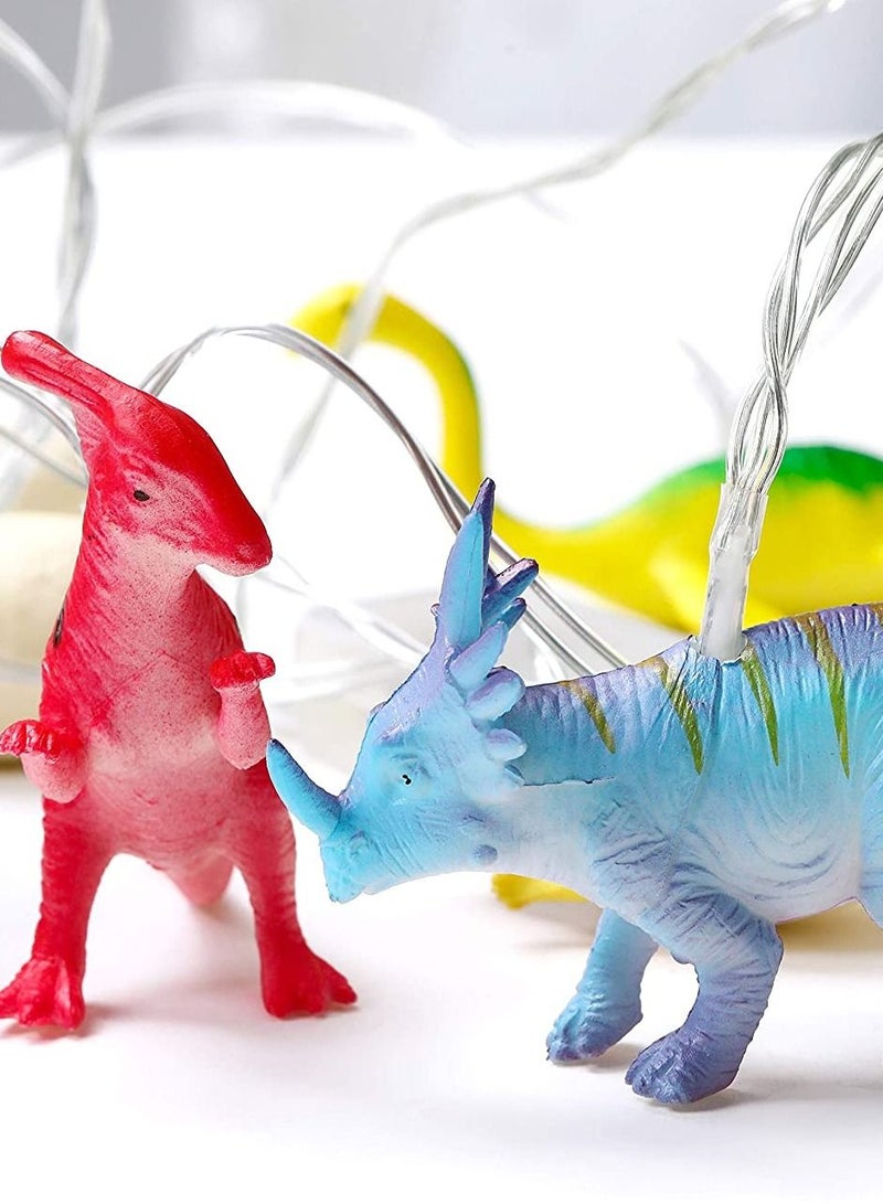 سلة حبل إضاءة ليد مع تعليقة على شكل ديناصورات ملونة للأطفال بطول 1.6 متر للديكورات وأعياد الميلاد - Image 5