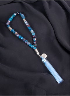The Black Pearl Accessories Multi Colored Alabaster Stone Prayer Bead of 33 Beads  - Image 1