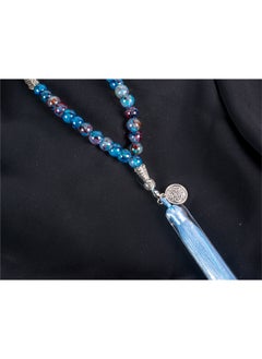 The Black Pearl Accessories Multi Colored Alabaster Stone Prayer Bead of 33 Beads  - Image 3