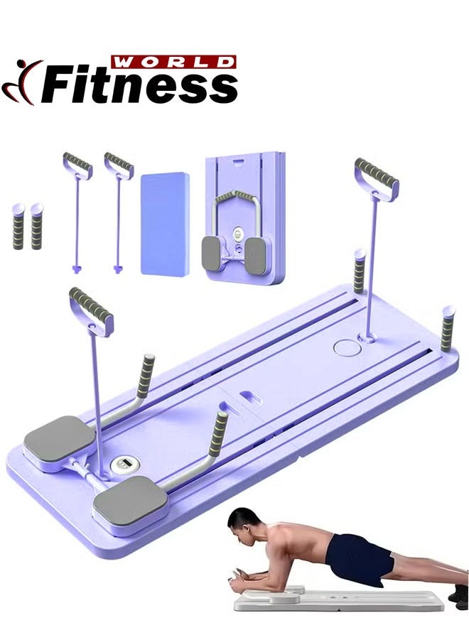 Fitness World Yoga Pilates Board - Pilates Reformer Set , Multi-Purpose Foldable Pilates Board for Home Use, 5-in-1 Gliding Board for Pilates  - Image 1