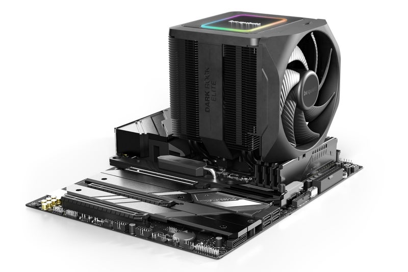 be quiet! Dark Rock Elite Air CPU Cooler | 2X Silent Wings 135mm PWM Fans | Speed Switch with 2 Modes | High-Performance Heat Pipes | Front Fan Rail System | Enhanced RAM Compatibility | BK037 - Image 4