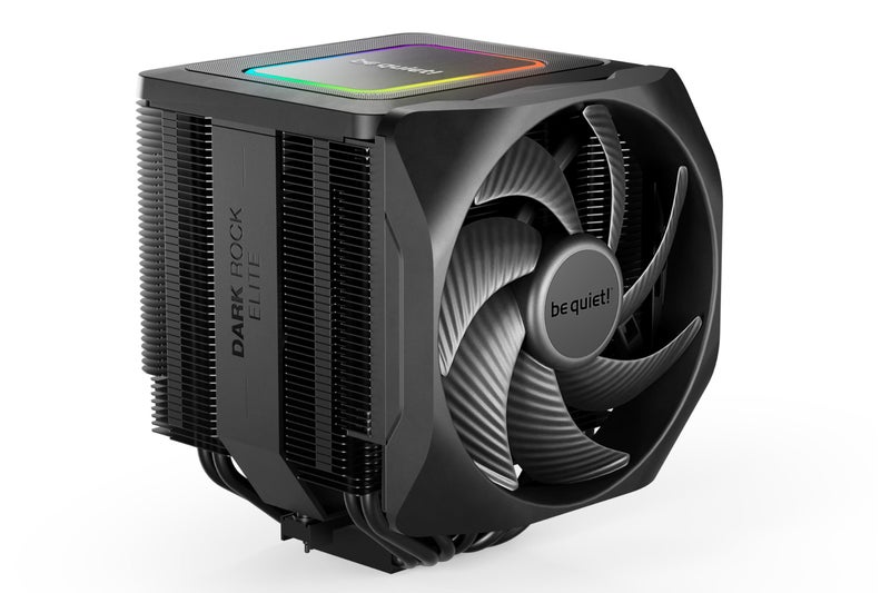 be quiet! Dark Rock Elite Air CPU Cooler | 2X Silent Wings 135mm PWM Fans | Speed Switch with 2 Modes | High-Performance Heat Pipes | Front Fan Rail System | Enhanced RAM Compatibility | BK037 - Image 1