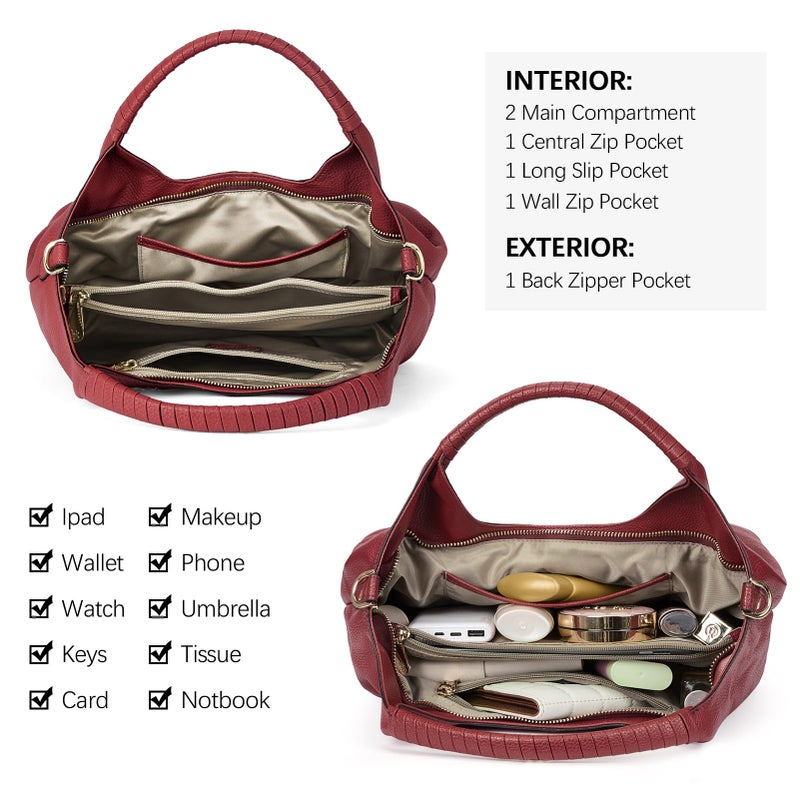 BOSTANTEN Purses for Women Designer Handbags Crossbody Shoulder Top Handle Satchel Bags Gift Box Packaging Red - Image 5
