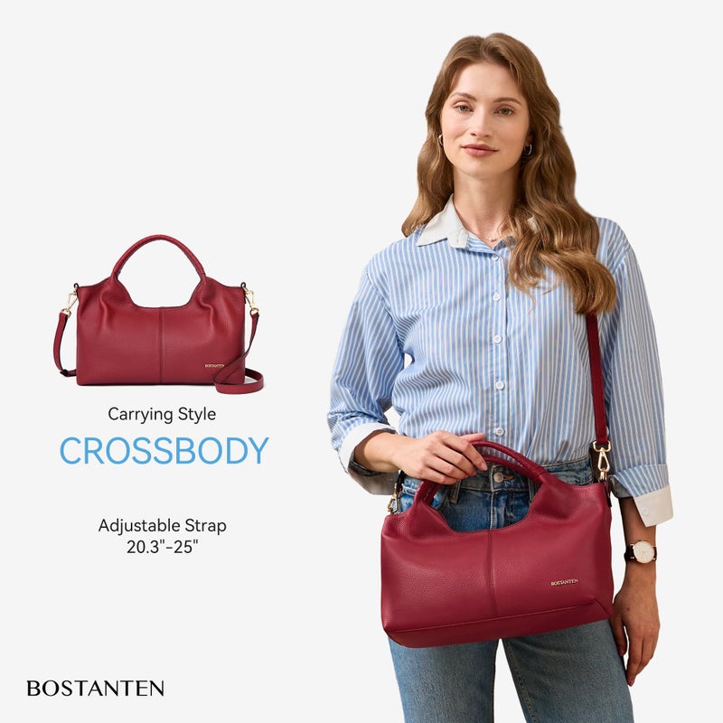 BOSTANTEN Purses for Women Designer Handbags Crossbody Shoulder Top Handle Satchel Bags Gift Box Packaging Red - Image 4