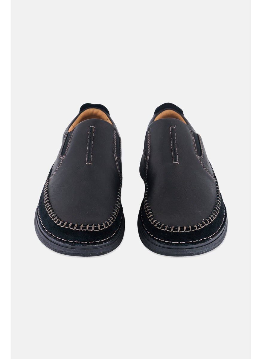 clarks Men Wide Nature 5 Walk Slip On Casual Shoes, Black  - Image 4