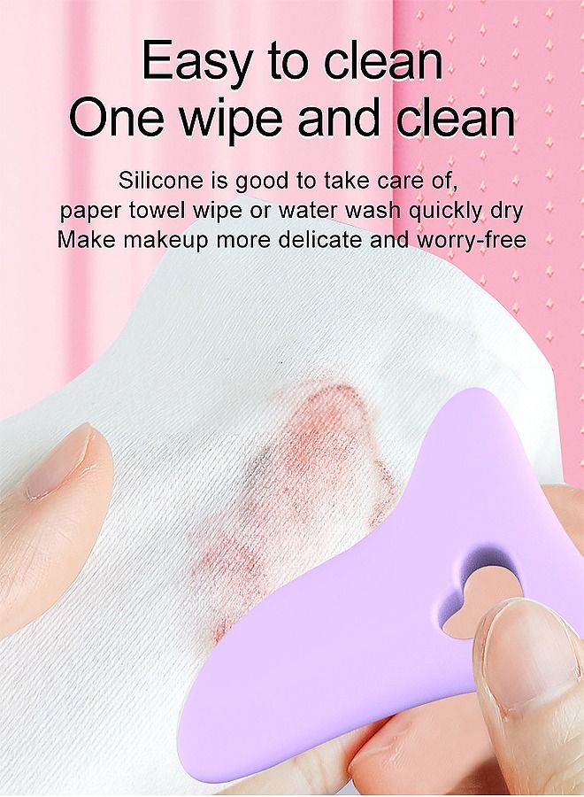 1 Piece Multi Functional Eye Makeup Assistant Tool Can Be Used As Eyeliner Eyelash Lipstick Assistant Tool And Face Cream Spoon Soft，Silicone For Easy Washing - Image 5