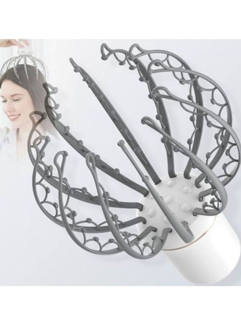 مدلك فروة الرأس الكهربائي من الأخطبوط جهاز الاسترخاء لتدليك الرأس وإزالة توتر العضلات ومدلك الرأس - Image 3