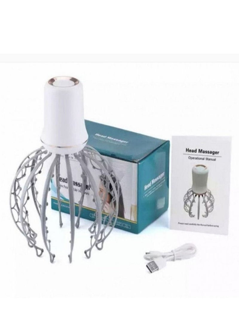 مدلك فروة الرأس الكهربائي من الأخطبوط جهاز الاسترخاء لتدليك الرأس وإزالة توتر العضلات ومدلك الرأس - Image 1