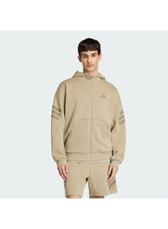 adidas Future Icons Three Stripes Full-Zip Hoodie - Image 3