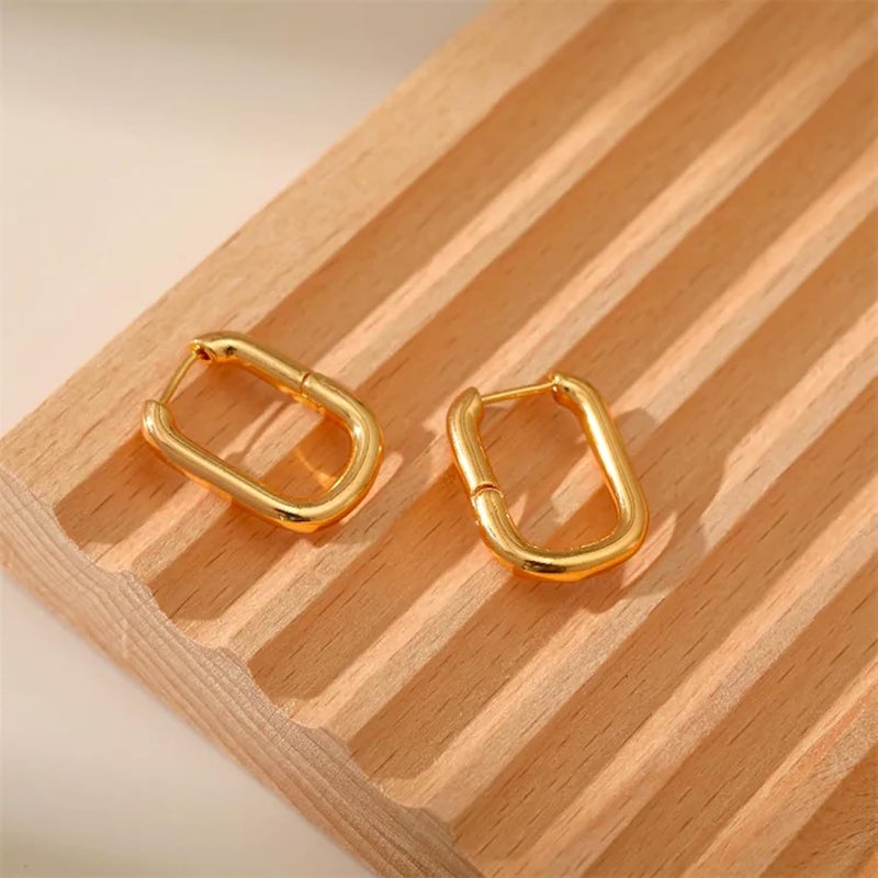 Salve Gold Earrings for Women – Dainty, Chunky, Huggie & Bow Styles | Anti-Tarnish Hypoallergenic Hoop & Stud Earrings | Aesthetic Fashion Jewelry for Girls & Women - Image 2