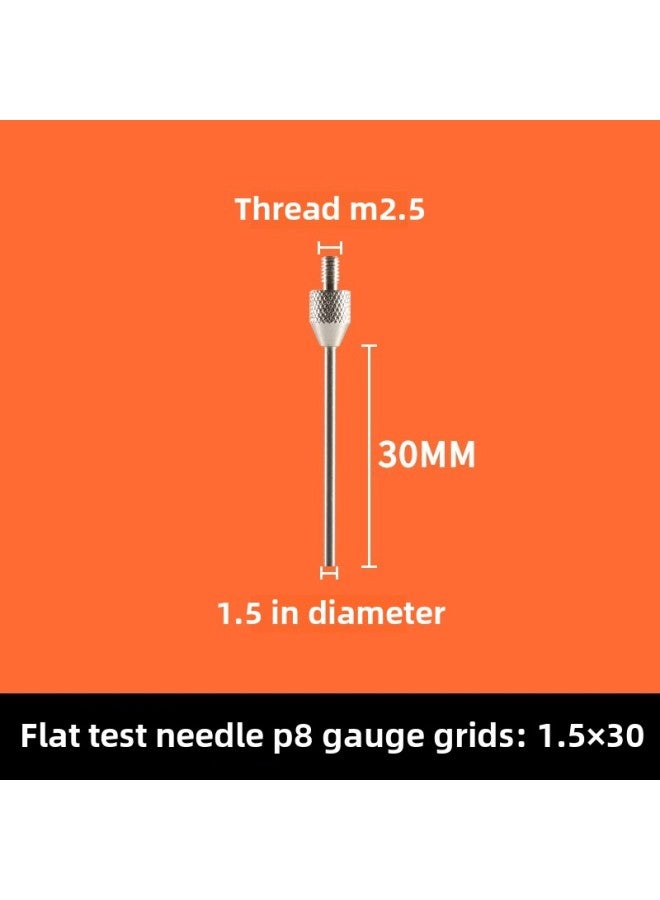 # Dial Indicator Needle Flat Tip Measuring Special-shaped Gauge Needle Curved Gauge Measuring Table. Thousands Of Minutes Meter High-Color:P8 1.5×30MM  - Image 1