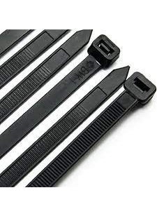 QBM QBM Cable Tie 8 Inch 200 MM x 48 MM Black Nylon Zip Wire Organiser SELF Locking TIE  - Image 2