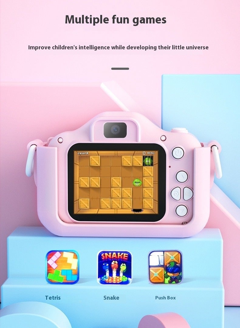 Kids Camera,1080P HD Digital Video Camera Toy for 3-12 Year Old Boys/Girls, Birthday Festival Gifts for Kids,USB Rechargeable Kids Selfie Camera with 32GB SD Card and card reader - Image 2