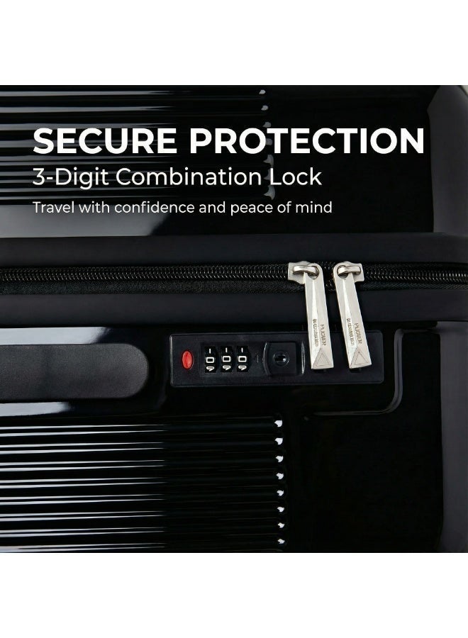 سبيس تتضمن مجموعة حقائب السفر المكونة من ثلاث قطع والمصنوعة من مادة ABS تصميمًا صلبًا مزودًا بعجلات دوارة، وقفل TSA، وتصميمًا قابلًا للتوسيع؛ وهي مناسبة للجنسين. - Image 3