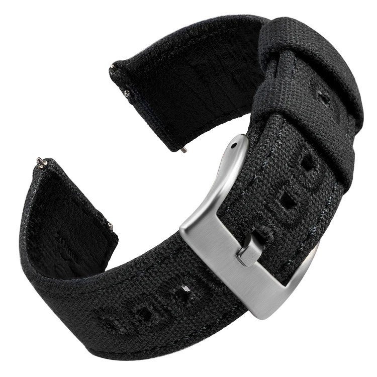 Bluejw Replace the Watch Strap with Genuine Leather & Canvas Quick Release Band for Samsung Galaxy Watch Active 2 – Sport Type, Easy to Change & Replaceable - Image 1