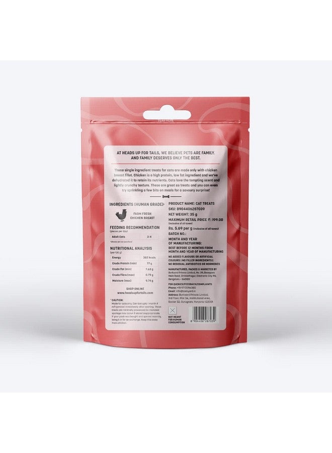 Heads Up For Tails Sara's Cat Dry Treats - Chicken Bits - 35 G For Adult - Image 3