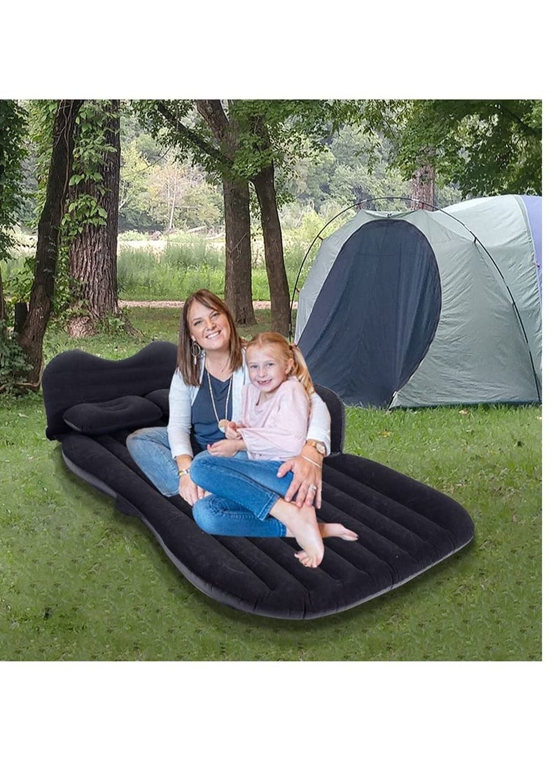 Generic Air Inflatable Travel Mattress Bed for Car Back Seat Mattress Multifunctional Sofa Pillow Outdoor Camping Mat Cushion Black - Image 5