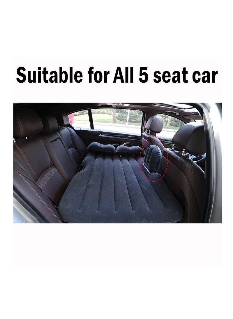 Generic Air Inflatable Travel Mattress Bed for Car Back Seat Mattress Multifunctional Sofa Pillow Outdoor Camping Mat Cushion Black - Image 3
