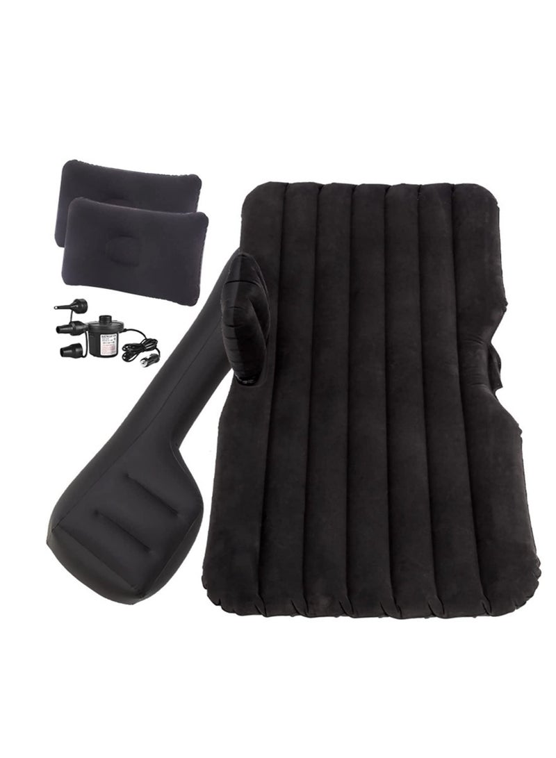 Generic Air Inflatable Travel Mattress Bed for Car Back Seat Mattress Multifunctional Sofa Pillow Outdoor Camping Mat Cushion Black - Image 2