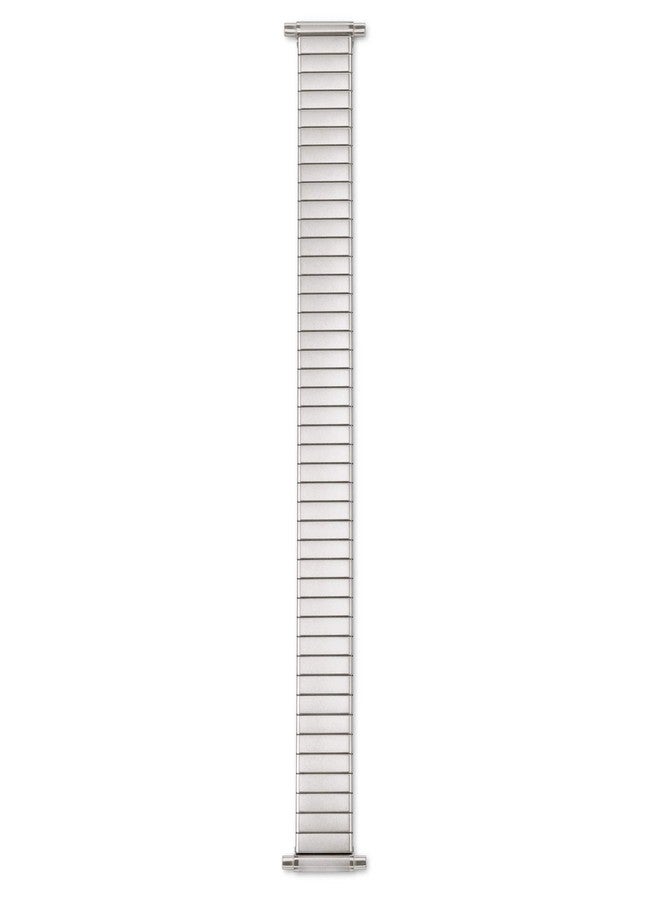 Speidel Men’s Twist-O-Flex Stainless Steel Stretch Metal Replacement Expansion Watch Band with Self-Adjusting Straight or Curved Ends for 16mm 17mm 18mm timepieces Straight End Silver - Image 3