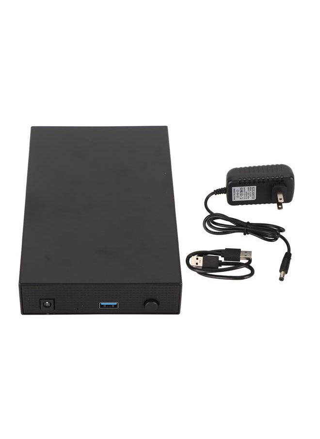 Thoraya - 3.5-inch desktop metal mobile hard disk USB3.0 hard disk storage compatible with PC/TV/desktop/laptop 6TB US standard - Image 1