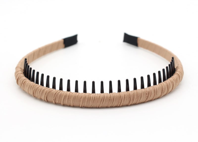 JOBAND 4pcs Hairbands for Women, Non-Slip Zig Zag Headbands, Adjustable Teeth Comb Hair Hoop, Daily Use, Yoga, Spa, Parties, Resin Cotton Blend - Image 4