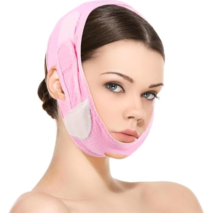 general Unisex V Shape Silicone Face Shaper Mask for Face Tightening Cheeks Chin Neck Reduce Double Chin and Tighten Skin. - Image 1