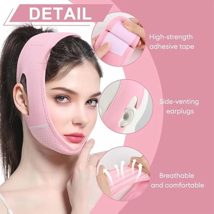 general Unisex V Shape Silicone Face Shaper Mask for Face Tightening Cheeks Chin Neck Reduce Double Chin and Tighten Skin. - Image 4