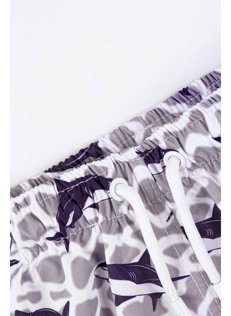 Gold Class Kidswear Boys Shark Patterned Swim Shorts  - Image 3