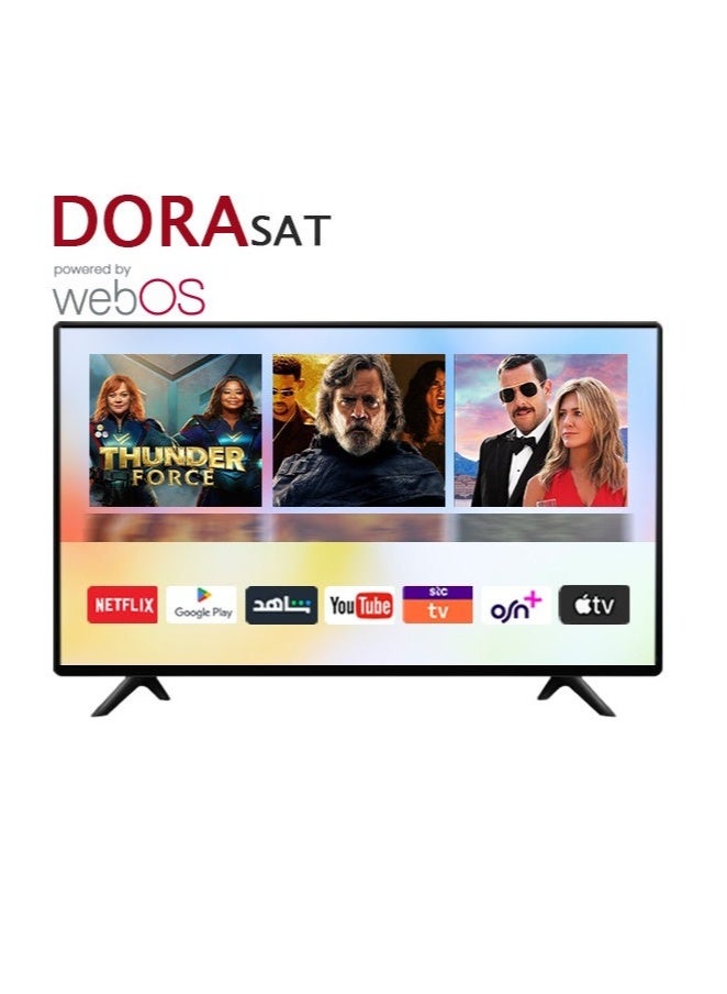 Dora Sat Dora Sat 65 inch Smart TV WebOS System 4K UHD Frameless 2 remotes, Netflix, Youtube, Shahid, Prime Video, Apple TV + Free wall mount, DST65U  - Image 3