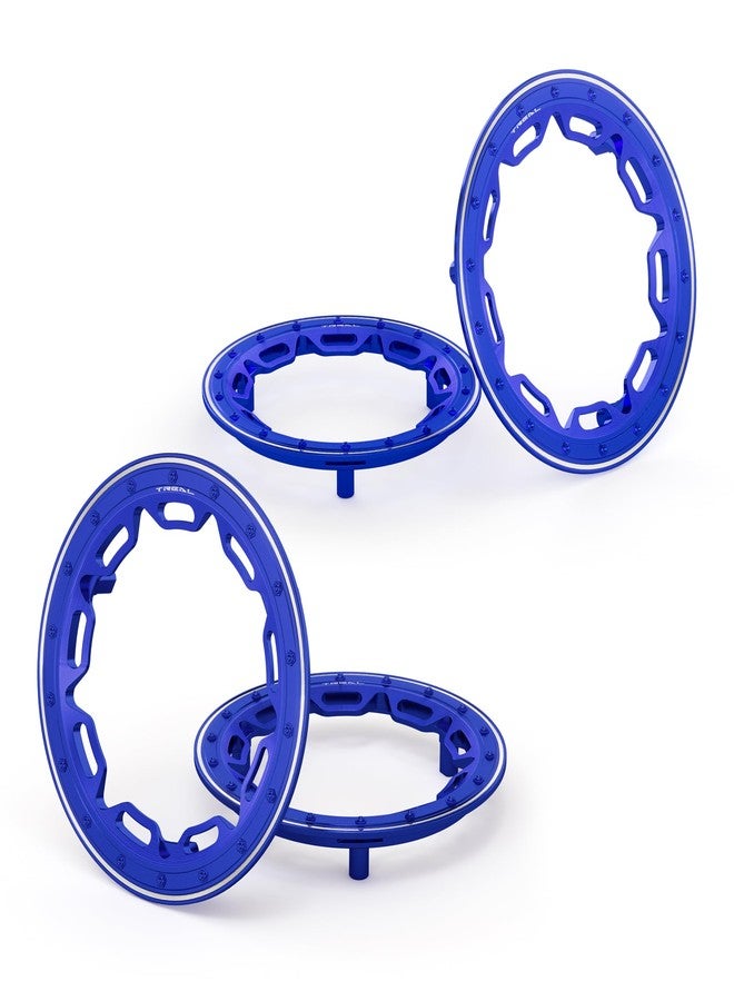 غطاء لوحة العجلة الأمامية المصنوع من الألومنيوم 7075 من TRIAL لسيارة Traxxas Pro Scale Sand Car (أزرق) - Image 1