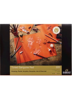 REMBRANDT Toned Sanguine Red Multi-Purpose Art Block Sketch Drawing Notebook 180 gr A4 50 Sheets 