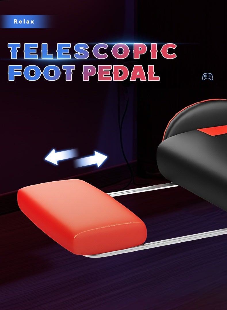 Professional Gaming Chair With Footrest, 10cm Thick Foam, 360-Degree Rotation And Height Adjustment, Adjustable Lumbar Support And Headrest, Ergonomic Design, And Sturdy And Comfortable Support. - Image 5