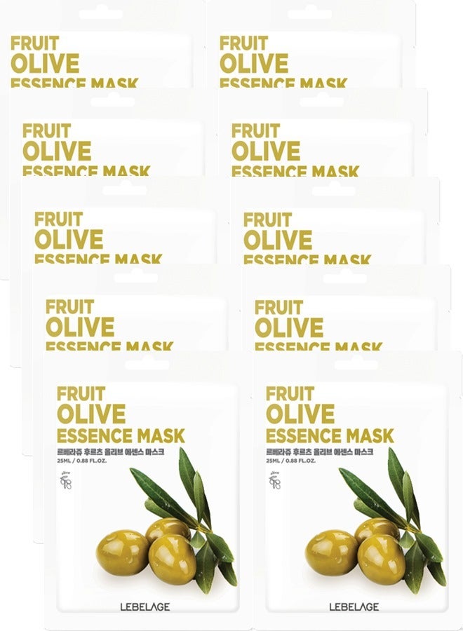 ليبلاج قناع خلاصة زيتون الفاكهة (عبوة مكونة من 10 أقنعة فردية) | العناية بالبشرة المصنوعة في كوريا - Image 1
